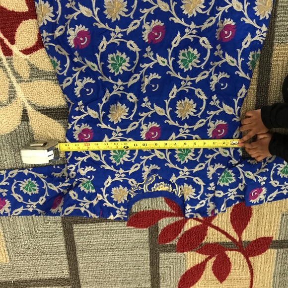 Beautiful blue Katan dress - Picture 3 of 8